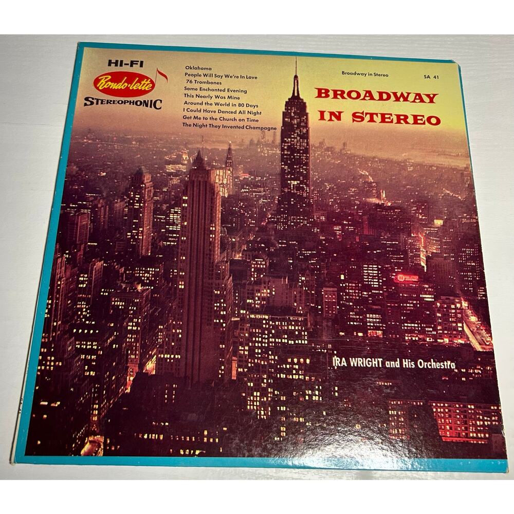 Broadway In Stereo Vintage Vinyl Album 1959 Rondo-Lette Records